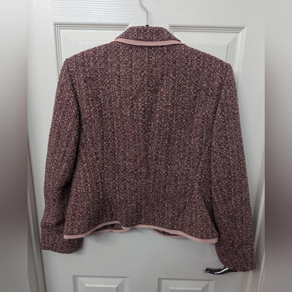 Jones NY Blush Tweed Jacket - Picture 2 of 7